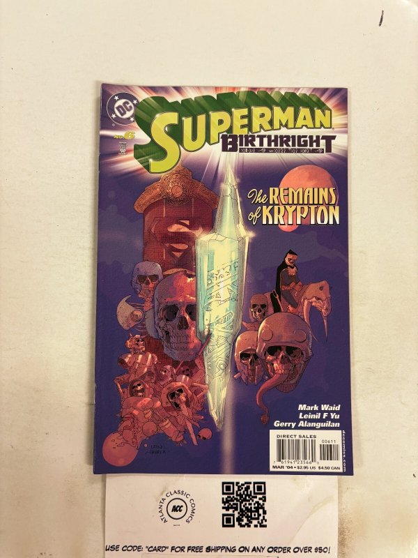 Superman Birthright #6 (DC Comics), raw comic book in NM condition — front cover