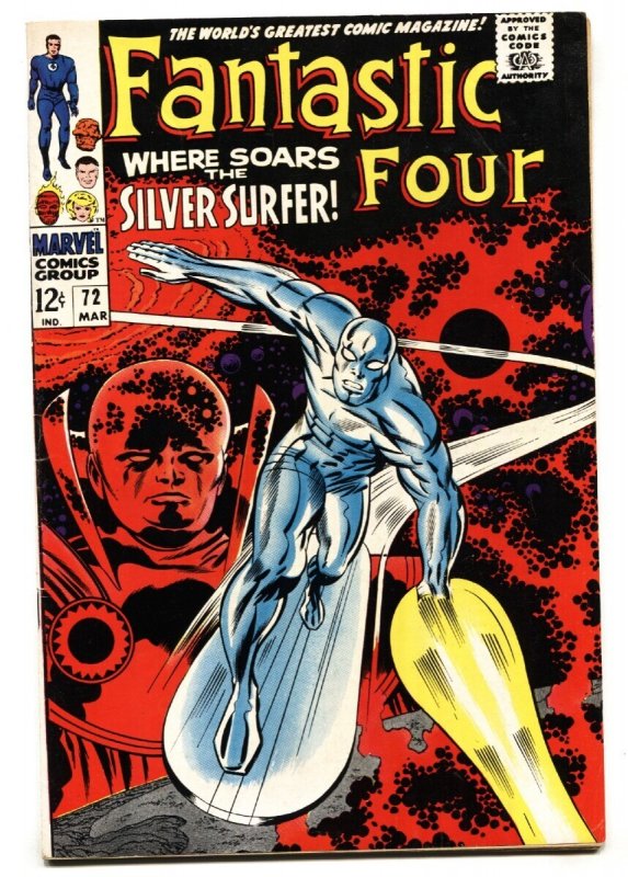 Fantastic Four #72 - 1968 - Marvel - FN+ - Comic Book (Marvel Comics, 1968), raw comic book in FN+ condition — front cover