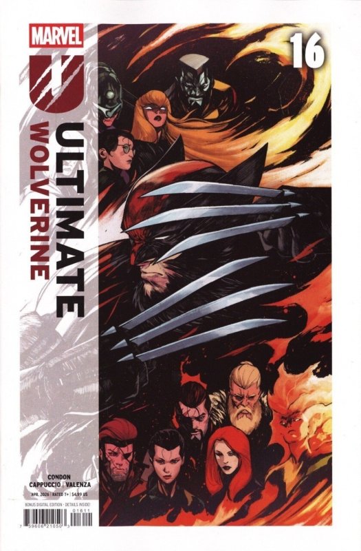 Ultimate Wolverine #16 (Marvel Comics, 2026), raw, ungraded comic book — front cover