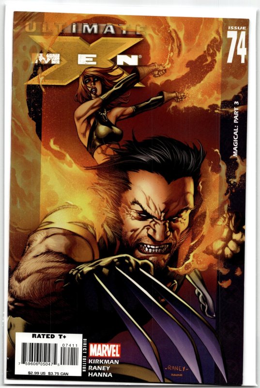 Ultimate X-Men #74 (Marvel Comics, 2006), raw, ungraded comic book — front cover