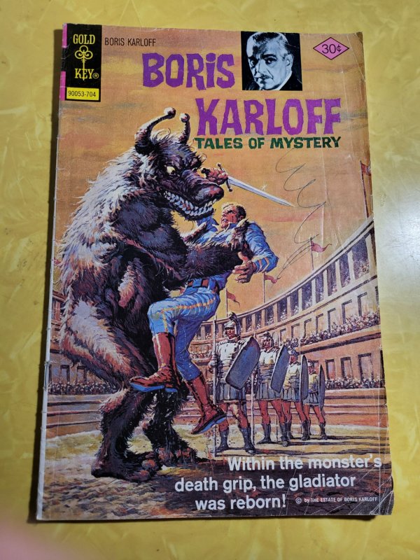 Boris Karloff Tales of Mystery #74 (1977), raw, ungraded comic book — front cover