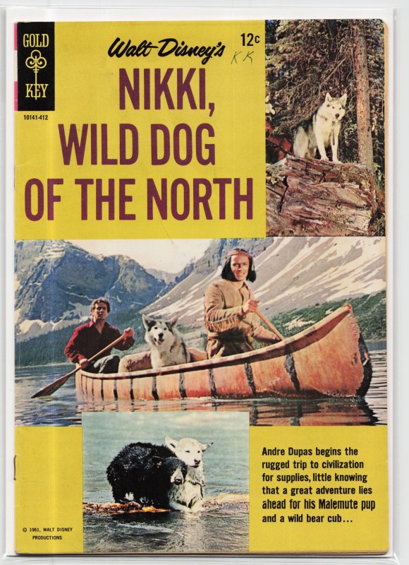 Walt Disney Nikki, Wild Dog of the North (1964) Andre Dupas (Dell, 1964), raw, ungraded comic book — front cover