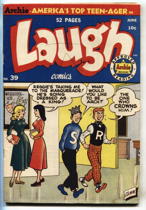 Laugh #39 (Archie Comics, 1950), raw, ungraded comic book — front cover