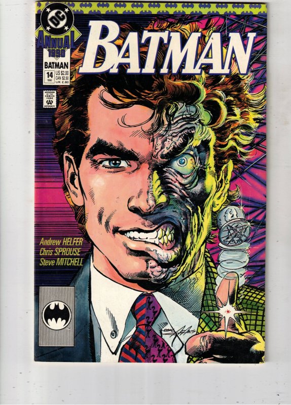 Batman Annual #14 (DC Comics, 1990), raw comic book in NM- condition — front cover