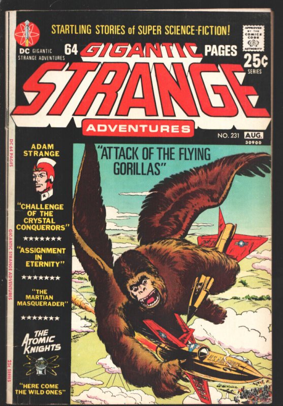 Strange Adventures #231 (DC Comics, 1963), raw, ungraded comic book — front cover