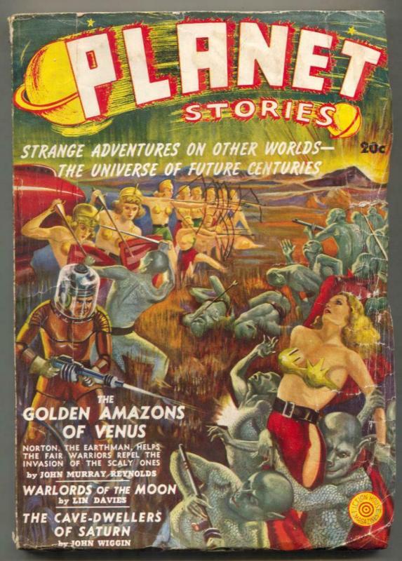 Planet Stories #1 (Fiction House, 1939), raw, ungraded comic book — front cover