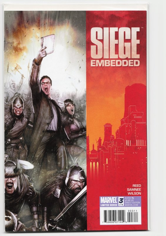 Siege: Embedded #3 (2010), raw, ungraded comic book — front cover