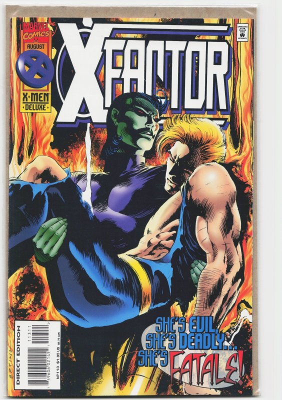 X-Factor #113 (Marvel Comics, 1995), raw, ungraded comic book — front cover