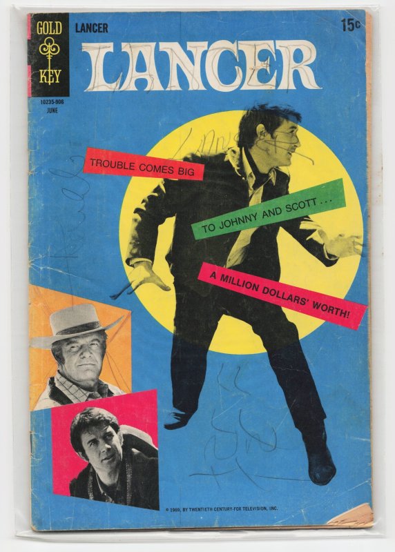 Lancer #2 (Gold Key Comics, 1969), raw, ungraded comic book — front cover