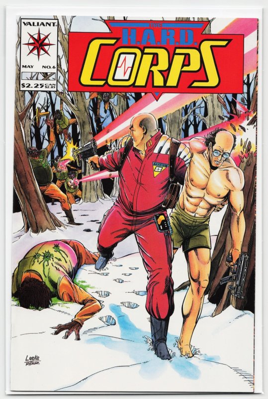 The H.a.r.d. Corps #6 (Valiant Comics, 1993), raw, ungraded comic book — front cover