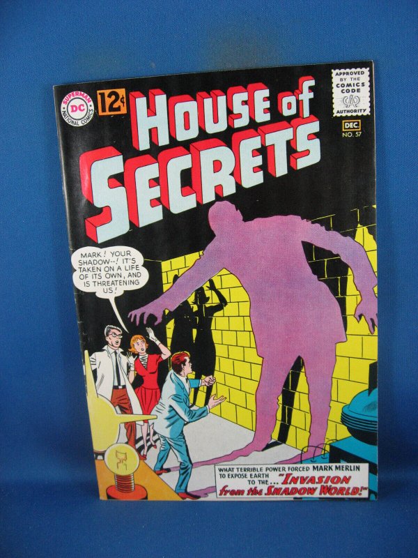 House of Secrets #57 (DC Comics, 1962), raw comic book in VF+ condition — front cover