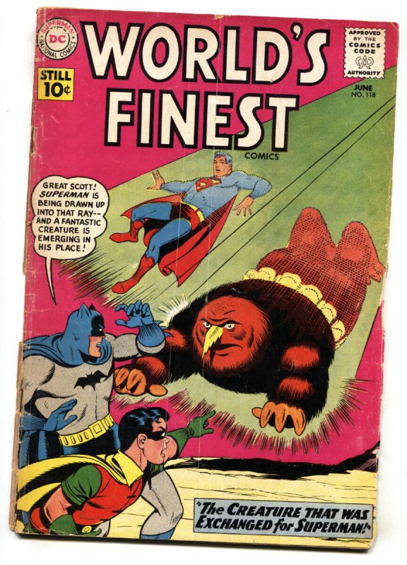 World's Finest #118 - 1961 - DC - FR/G - Comic Book (DC Comics, 1961), raw comic book in FR condition — front cover