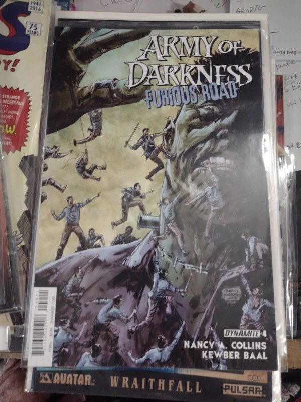 Army of Darkness Furious Road #4 (Dynamite Entertainment, 2022), raw, ungraded comic book — front cover