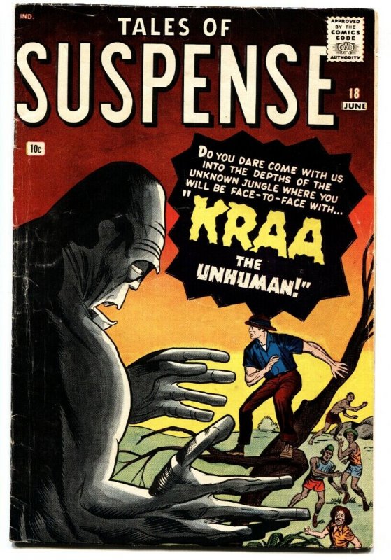 Tales of Suspense #18 (Marvel Comics, 1961), raw comic book in VG+ condition — front cover