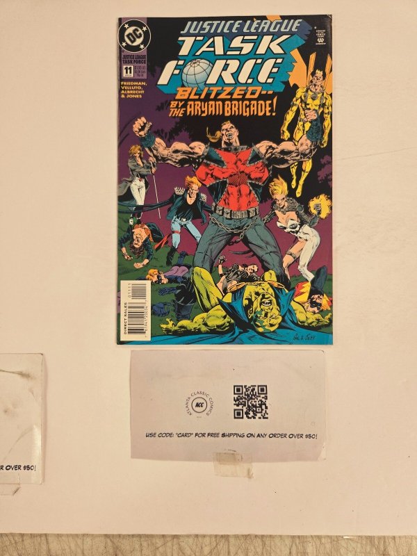 Justice League Task Force #11 (DC Comics), raw comic book in NM condition — front cover