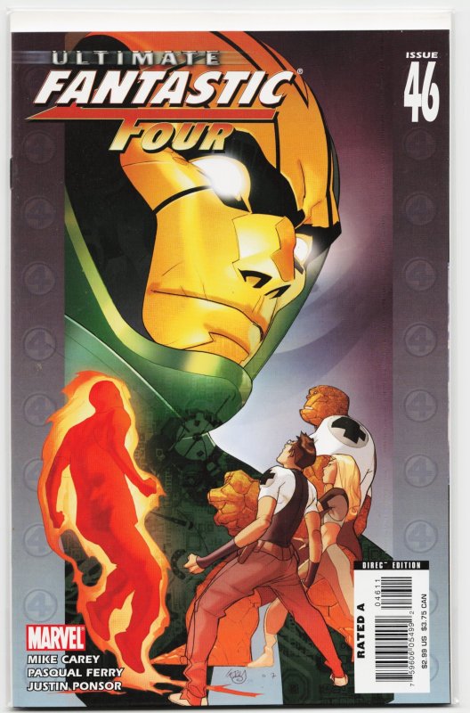 Ultimate Fantastic Four #46 (2007), raw, ungraded comic book — front cover