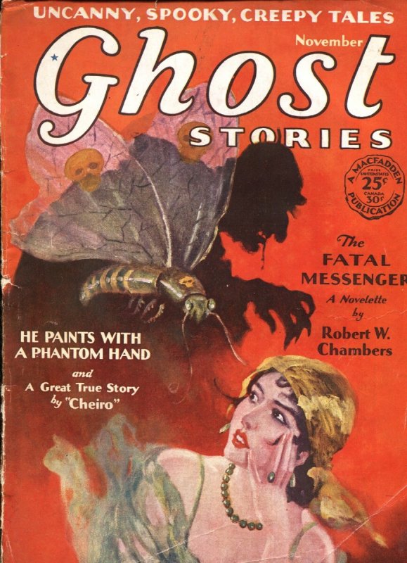 Ghost Stories 11/1929-Creepy Weird Menace Pulp Magazine-RARE!, raw, ungraded comic book — front cover