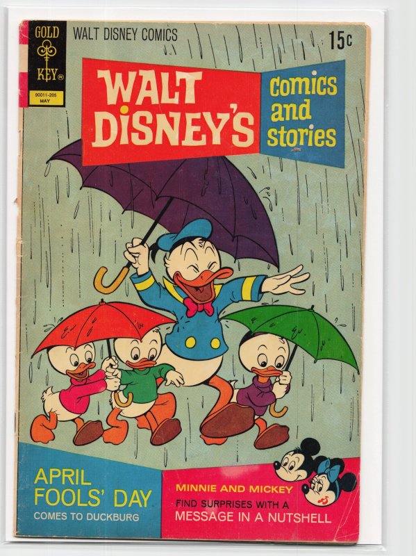 Walt Disney's Comics and Stories #380 (Gold Key, 1972), raw, ungraded comic book — front cover