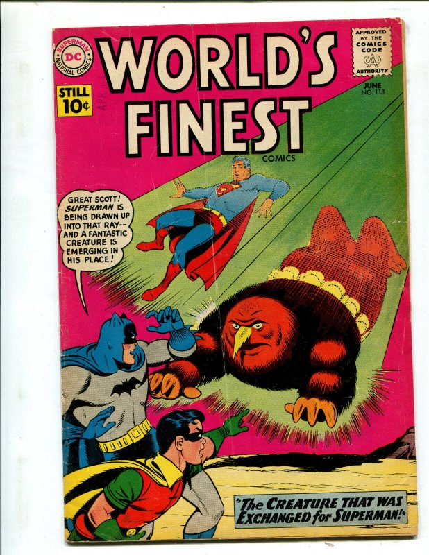 World's Finest #118 (DC Comics, 1961), raw comic book in 5.0 condition — front cover