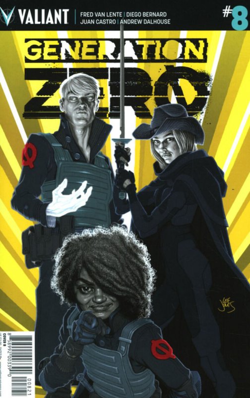 Generation Zero #8 (Valiant Comics, 2016), raw comic book in VF/NM condition — front cover