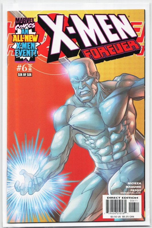 X-Men Forever #6 (2001), raw, ungraded comic book — front cover