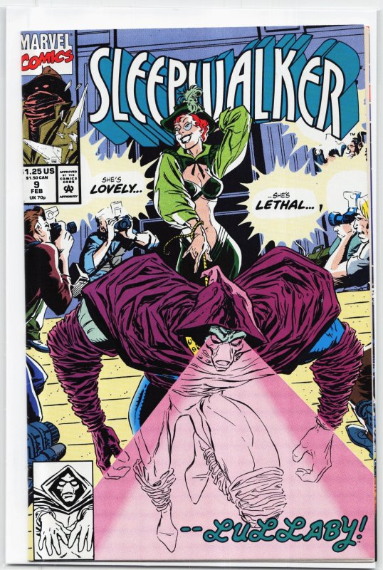 Sleepwalker #9 (Marvel Comics, 1992), raw, ungraded comic book — front cover