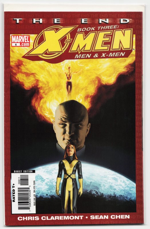 X-Men: The End: Book 3: Men & X-Men #4 (Marvel Comics, 2006), raw, ungraded comic book — front cover