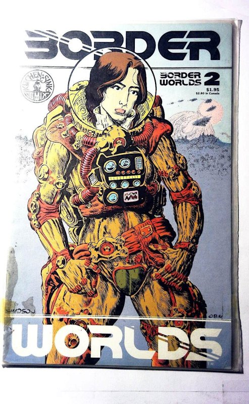 Border Worlds #2 (1986), raw, ungraded comic book — front cover