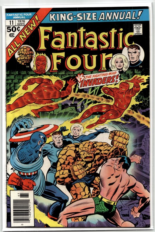 Fantastic Four Annual #11 (Marvel Comics, 1976), raw, ungraded comic book — front cover