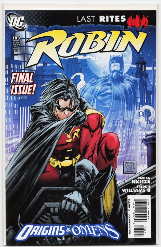 Robin #183 (DC Comics, 2009), raw, ungraded comic book — front cover