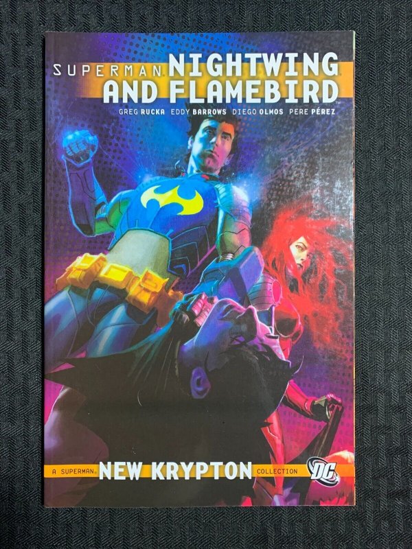 2010 Superman Nightwing & Flamebird SC TPB VF- 7.5 1st Print DC Comics (DC Comics, 2010), raw comic book in VF- 7.5 condition — front cover