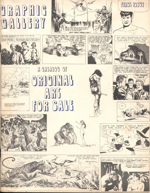 Graphic Gallery #1-1973-Russ Cochran Art Catalog-Frazetta-Barks-Raymond-Rare, raw, ungraded comic book — front cover