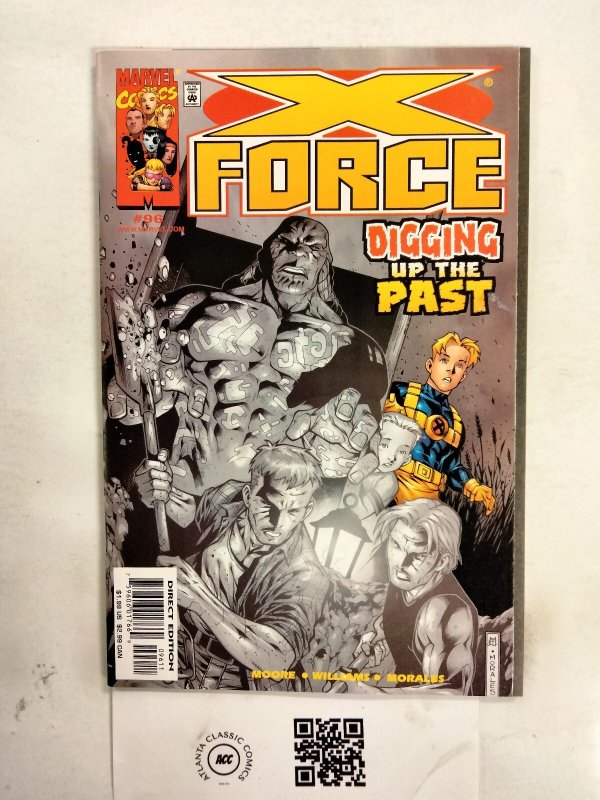 X-Force #96 (Marvel Comics), raw comic book in NM condition — front cover