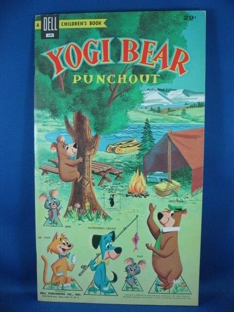 Yogi Bear Punch Out Book File Copy Complete Scarce 1959 (1959), raw, ungraded comic book — front cover
