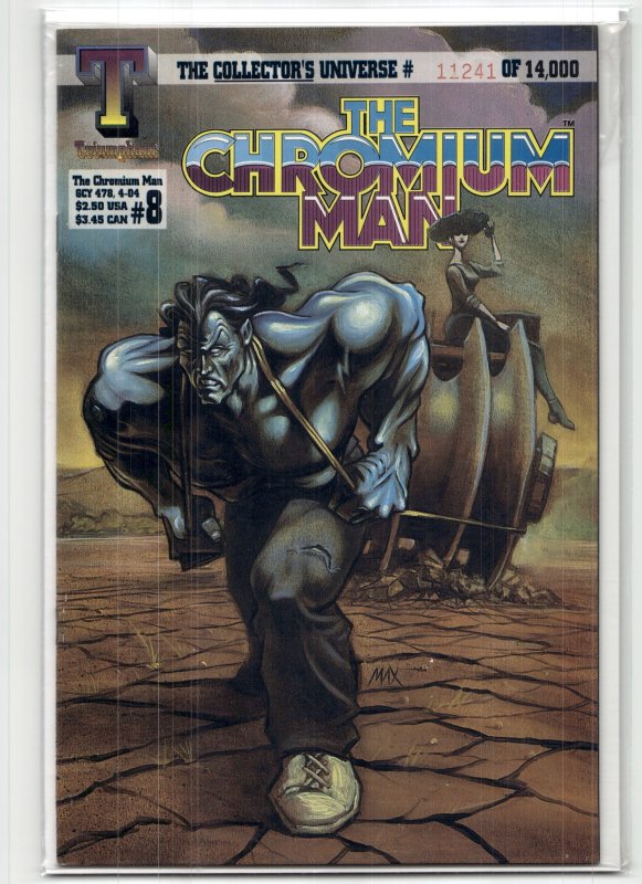 The Chromium Man #8 (1994), raw, ungraded comic book — front cover