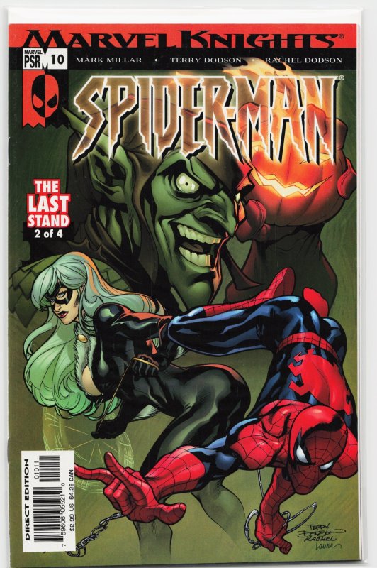 Marvel Knights Spider-Man #10 (Marvel Comics, 2005), raw, ungraded comic book — front cover