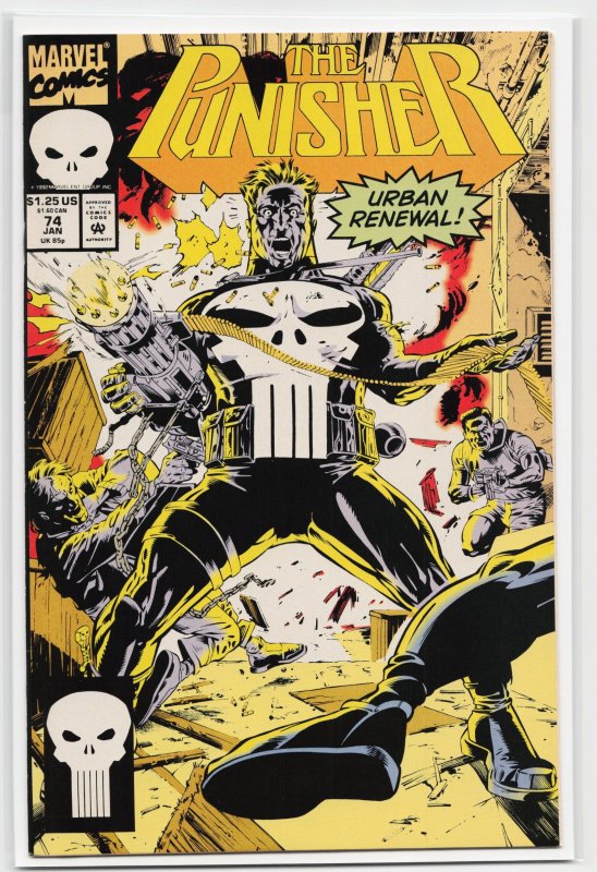 The Punisher #74 (Marvel Comics, 1993), raw, ungraded comic book — front cover