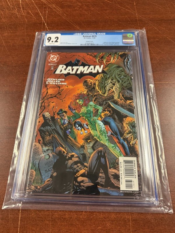 Batman #619 (DC Comics, 2003), CGC 9.2 graded comic book, Universal Blue label — front cover in its holder