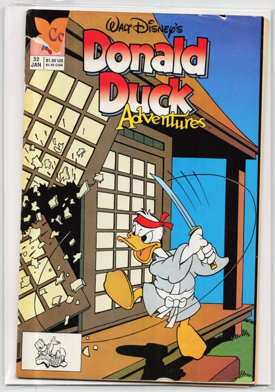 Donald Duck Adventures #32 (Disney Comics, 1993), raw, ungraded comic book — front cover