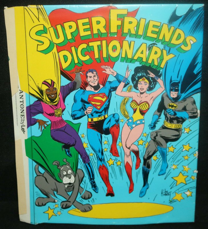 Super Friends Dictionary Cover Mock Up with Art Corrections by Joe Kubert, raw, ungraded comic book — front cover