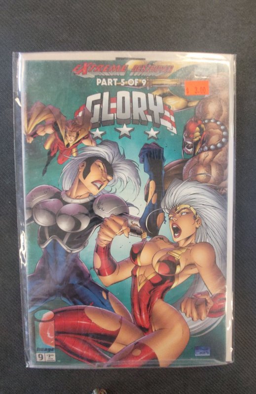 Glory #9 (Image Comics, 1996), raw, ungraded comic book — front cover