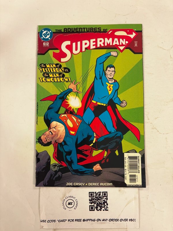 Adventures of Superman #612 (DC Comics), raw comic book in NM condition — front cover