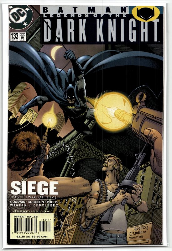 Batman: Legends of the Dark Knight #133 (DC Comics, 2000), raw, ungraded comic book — front cover