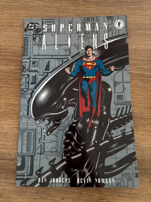 Lot of 3 Superman Aliens DC Dark Horse Comic Books # 1 2 3 Vf-Nm Jurgens 7 J318, raw comic book in NM condition — front cover
