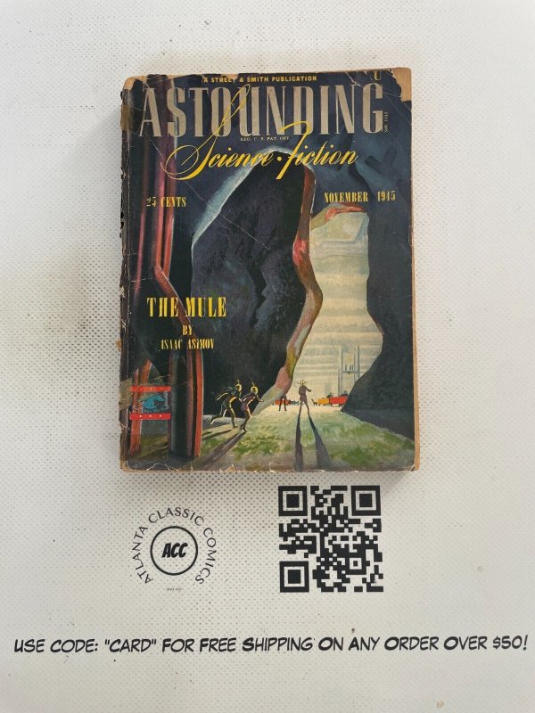 Astounding Science Fiction November 1945 Book Digest Sci-Fi Street Smith 1 J218 (1945), raw, ungraded comic book — front cover