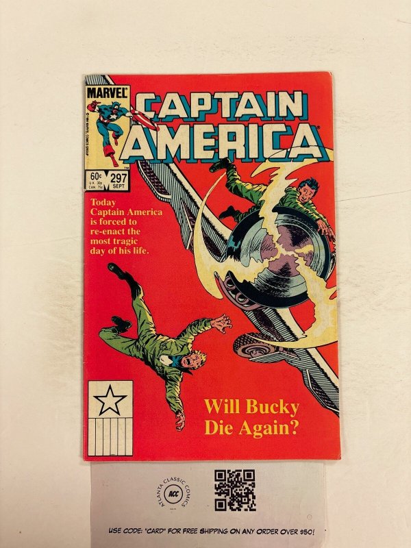 Captain America #297 (Marvel Comics, 1984), raw comic book in VF condition — front cover