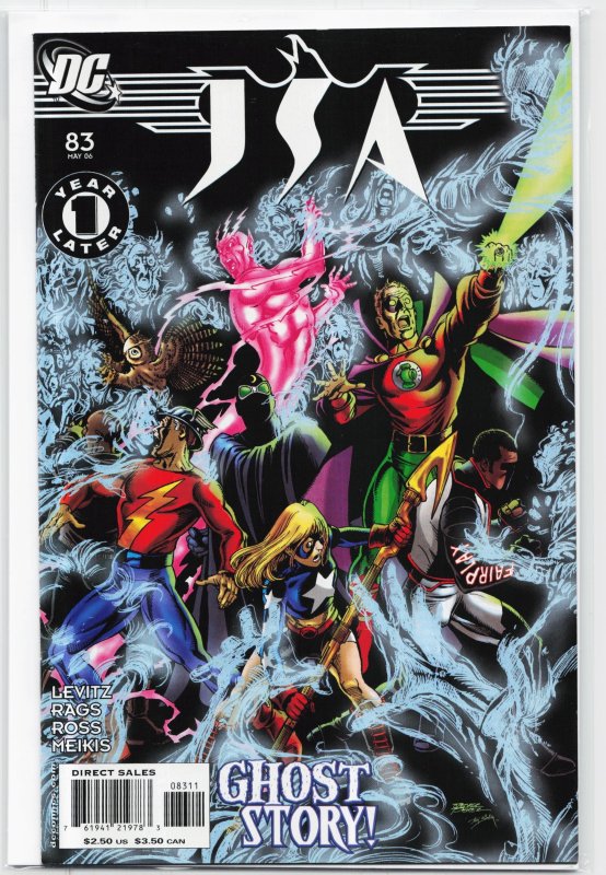 JSA #83 (DC Comics, 2006), raw, ungraded comic book — front cover