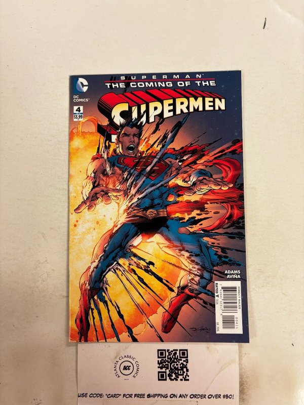 Superman Coming of the Supermen #4 (DC Comics), raw comic book in NM condition — front cover