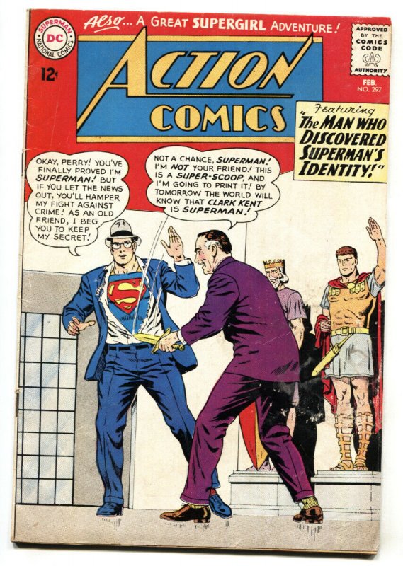 Action Comics #297 (DC Comics, 1963), raw, ungraded comic book — front cover