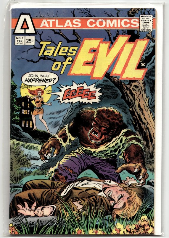 Tales of Evil #1 (Charlton Comics, 1975), raw, ungraded comic book — front cover